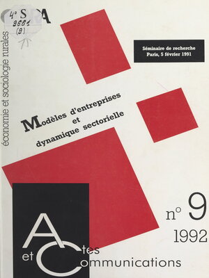 cover image of Modèles d'entreprises et dynamique sectorielle